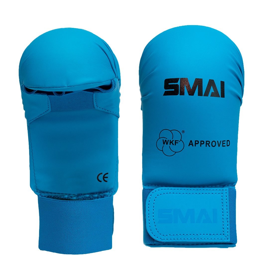 Guantini Smai Karate s/pollice Blu - WKF -