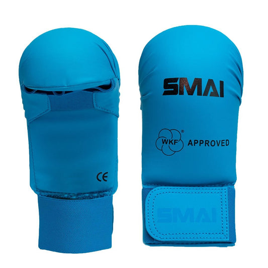 Guantini Smai Karate s/pollice Blu - WKF -