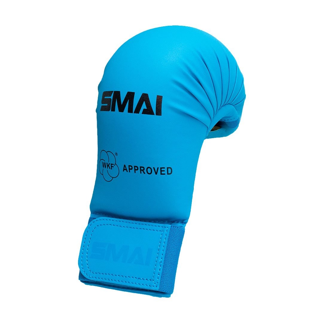 Guantini Smai Karate s/pollice Blu - WKF -