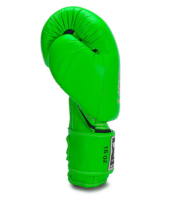 Guantoni Top King Double Lock Verde Neon - in pelle -