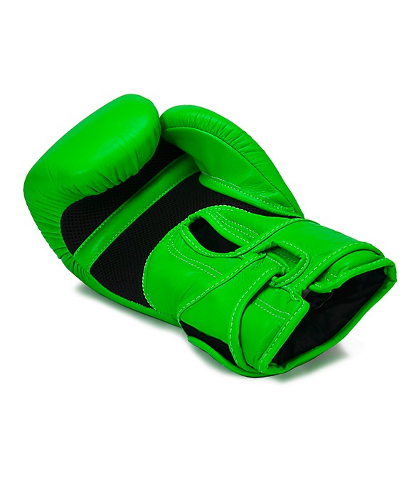 Guantoni Top King Double Lock Verde Neon - in pelle -