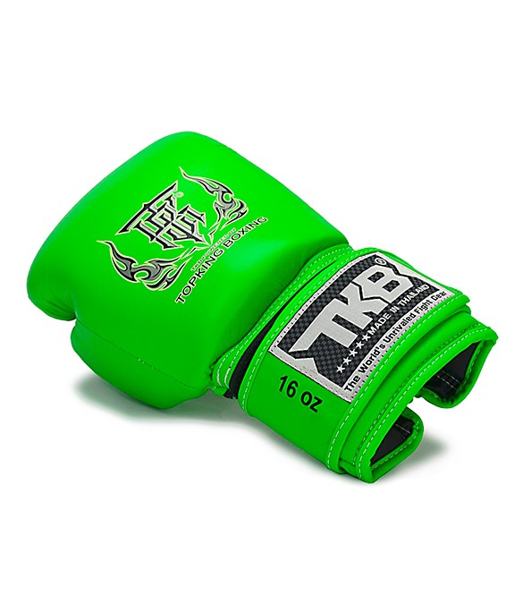 Guantoni Top King Double Lock Verde Neon - in pelle -