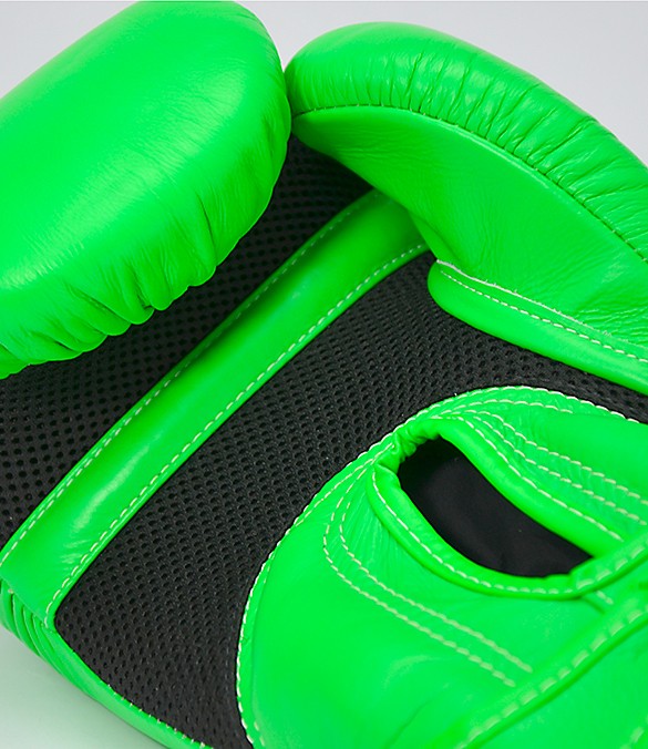 Guantoni Top King Double Lock Verde Neon - in pelle -