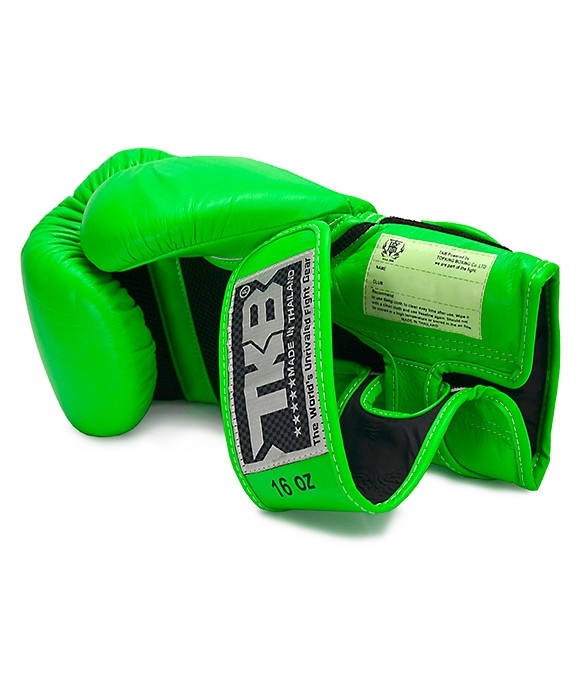 Guantoni Top King Double Lock Verde Neon - in pelle -