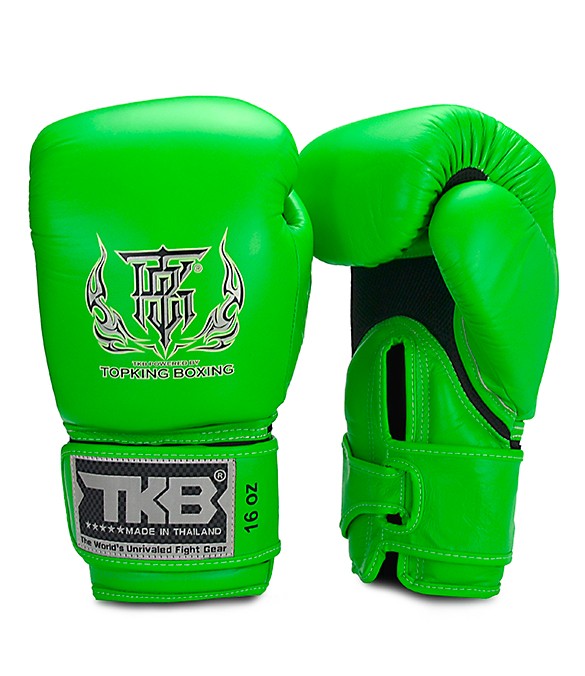 Guantoni Top King Double Lock Verde Neon - in pelle -