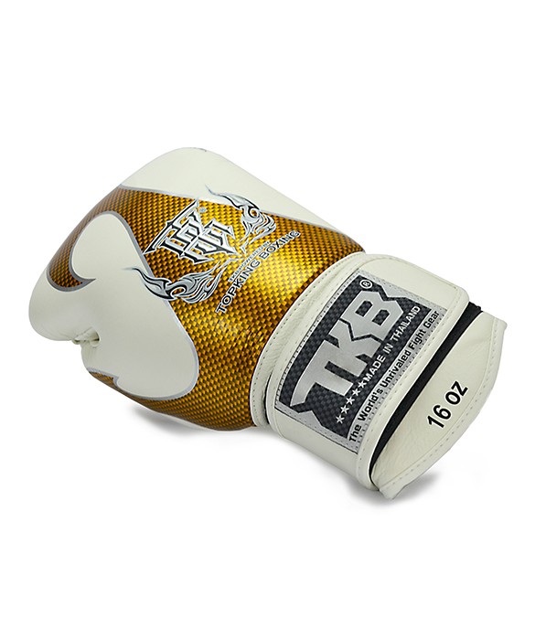 Guantoni Top King Empower Bianco/Oro - in pelle -