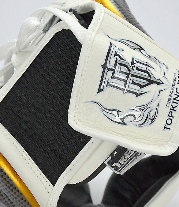 Casco Top King Empower Bianco/Argento