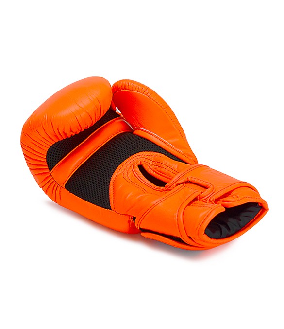 Guantoni Top King Double Lock Arancio Neon - in pelle -