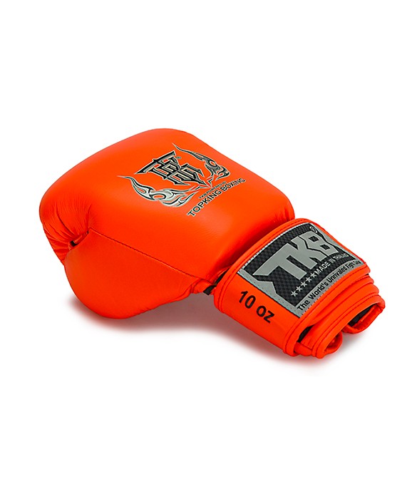 Guantoni Top King Double Lock Arancio Neon - in pelle -