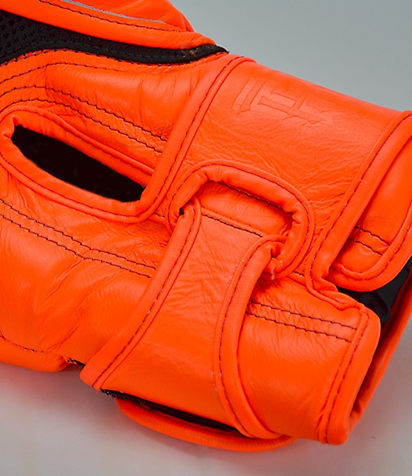 Guantoni Top King Double Lock Arancio Neon - in pelle -