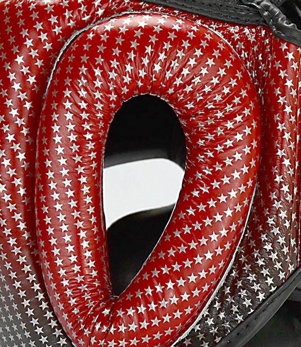 Casco Top King Super Star Rosso