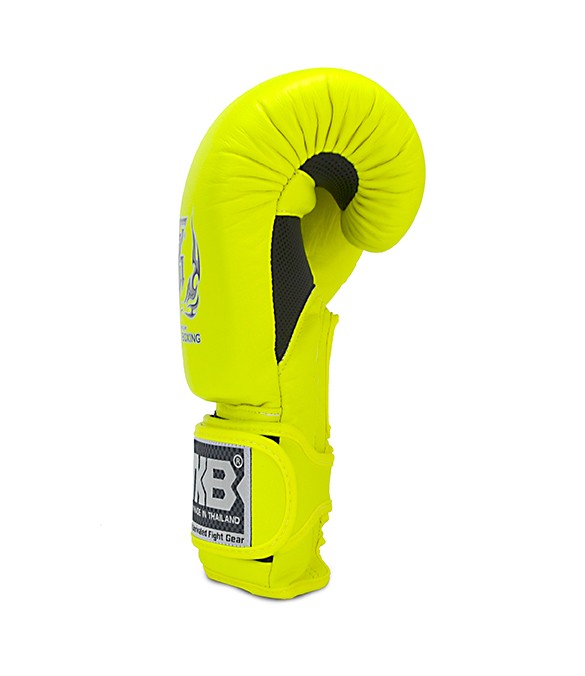 Guantoni Top King Double Lock Giallo Neon - in pelle -