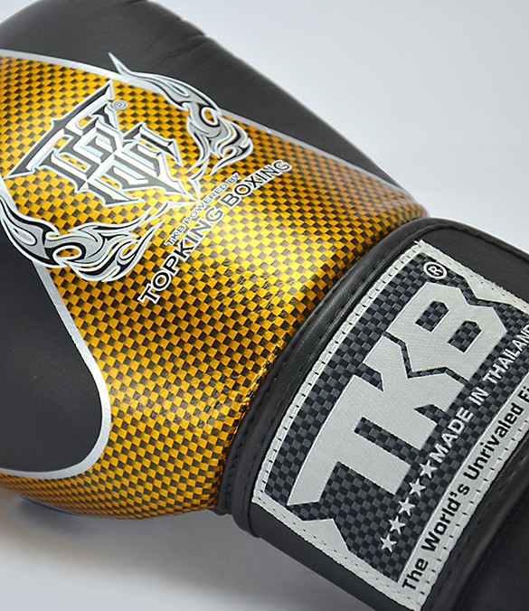 Guantoni Top King Empower Nero/Oro - in pelle -