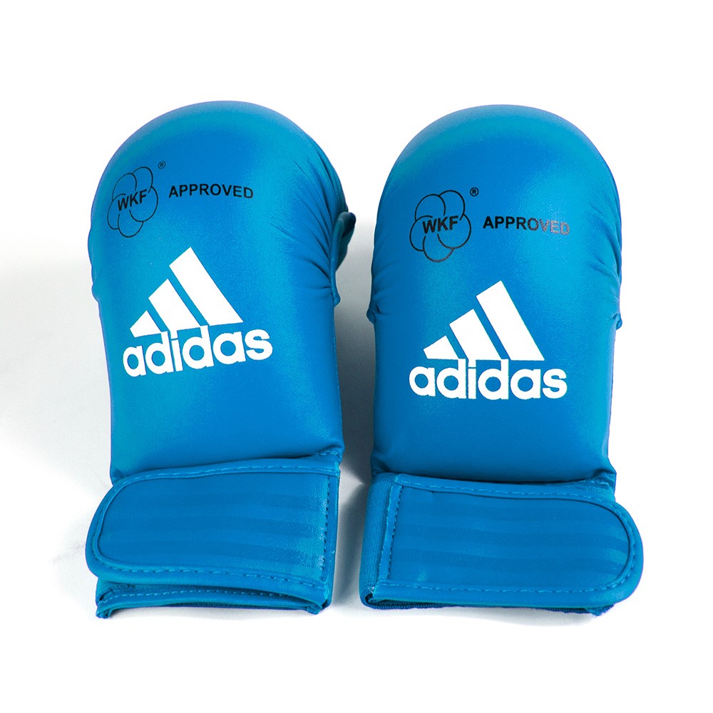 Guantini Adidas Karate senza pollice Blu - WKF -
