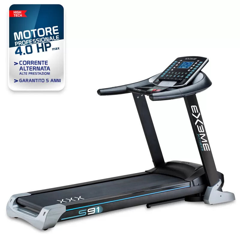 Tapis roulant Ex3me fitness S91 Motore Corrente Alternata