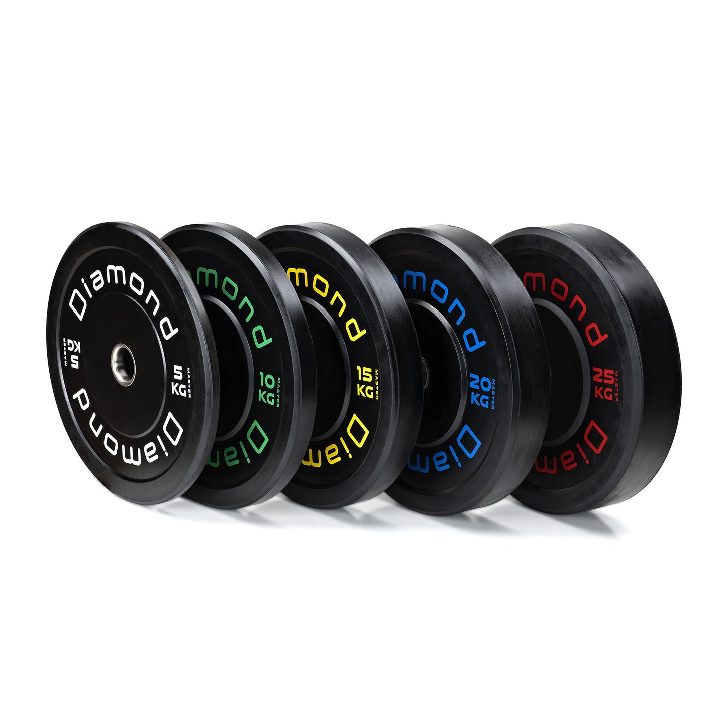 Disco olimpionico bumper Master foro Ø 50 mm Diamond 25 kg