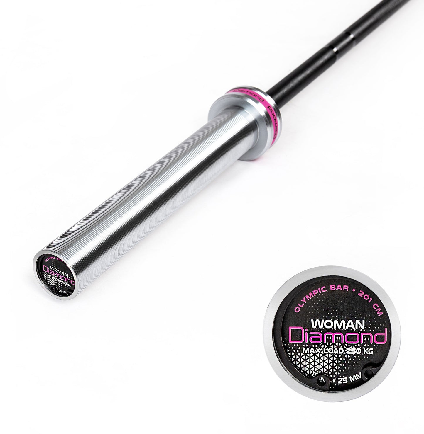 Bilanciere olimpico woman 201cm - Carico max 250 Kg - 50 mm Diamond Professional