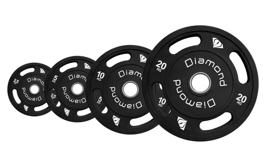 Disco Olimpico Multipresa Rivestito in TPU foro 50 mm Diamond Professional 2.5 kg