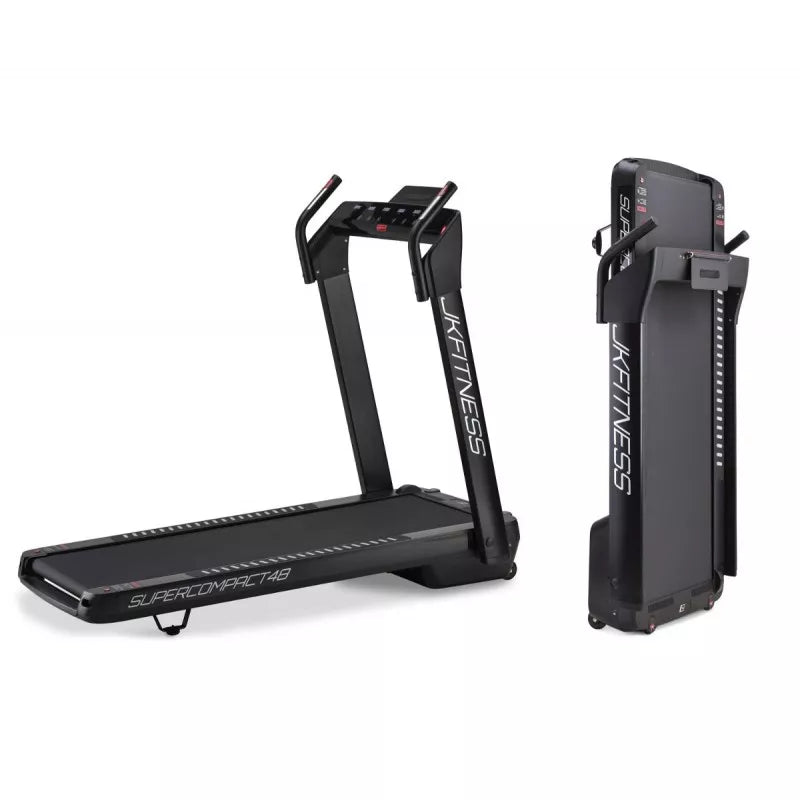 Tapis Roulant JK Fitness SUPERCOMPACT48 Black - compatibile Zwift e Kinomap FASCIA CARDIO OMAGGIO