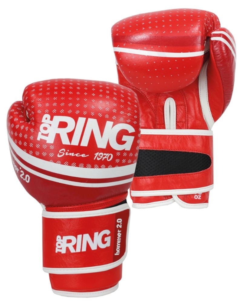 Guantoni Boxe Top Ring Hammer 2.0 Rosso 10 Oz