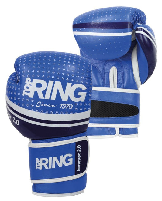 Guantoni Boxe Top Ring Hammer 2.0 Blu 10 Oz