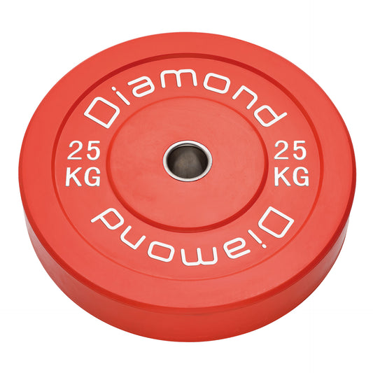 Disco olimpionico bumper sfida Pro foro Ø 50 mm Diamond 25 kg
