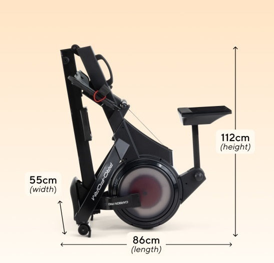 Vogatore Proform Carbon Pro10 pieghevole con App Ifit Integrata