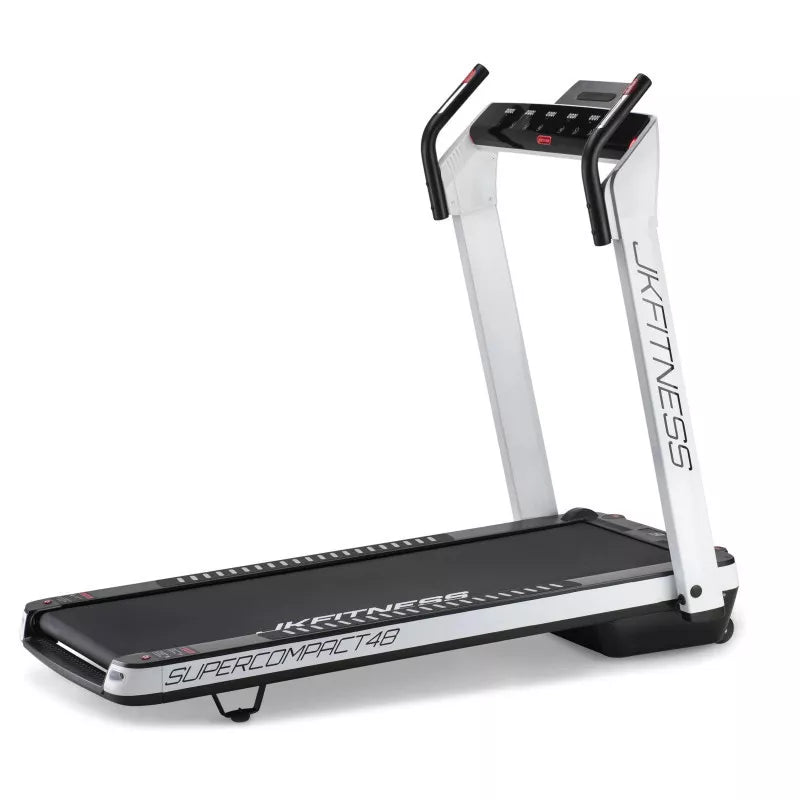 Tapis Roulant JK Fitness SUPERCOMPACT48 White - compatibile Zwift e Kinomap FASCIA CARDIO OMAGGIO