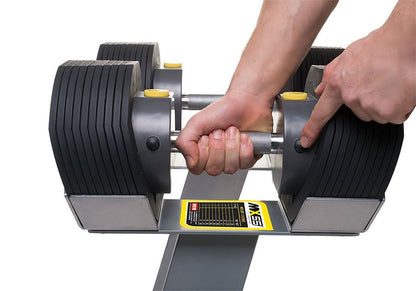 MX55 Set Manubri regolabili fino a 24,9 kg (incluso rack-aste-pesi)