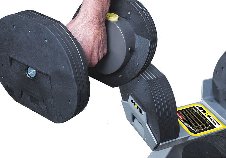 MX55 Set Manubri regolabili fino a 24,9 kg (incluso rack-aste-pesi)