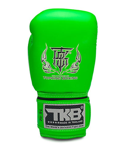 Guantoni Top King Double Lock Verde Neon - in pelle -