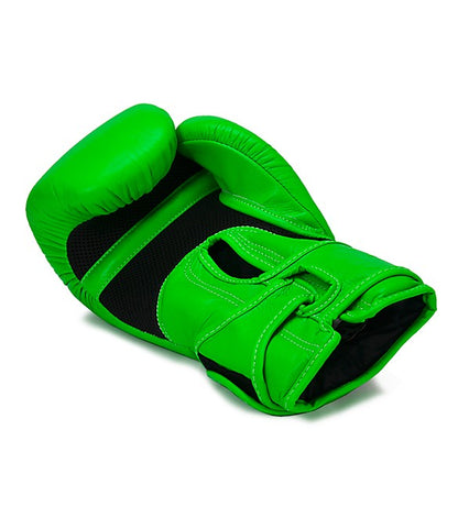 Guantoni Top King Double Lock Verde Neon - in pelle -