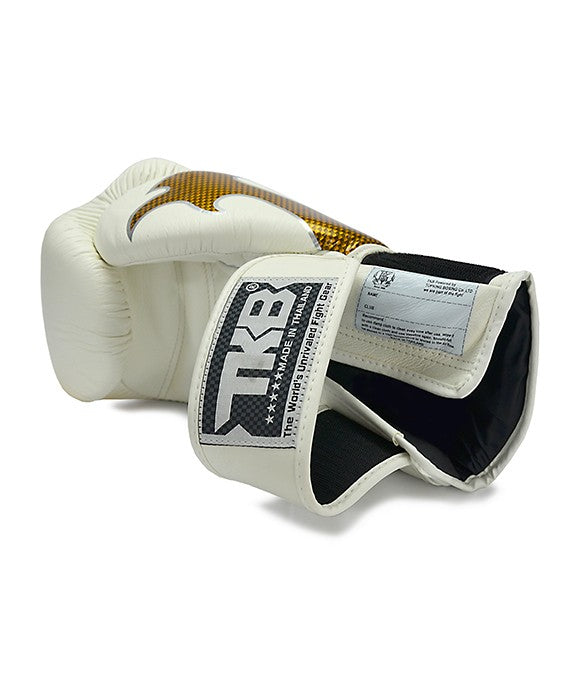 Guantoni Top King Empower Bianco/Oro - in pelle -