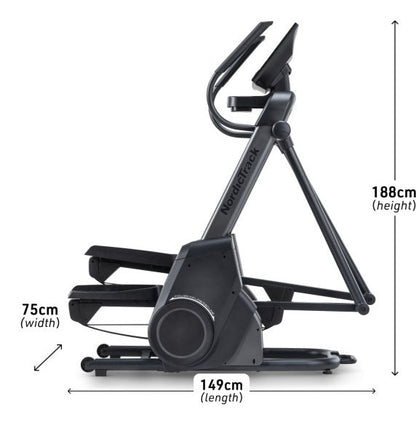 NordicTrack Ellittica magnetica  X16 ELLIPTICAL - App Ifit integrata con 1 anno di abbonamento IFIT incluso