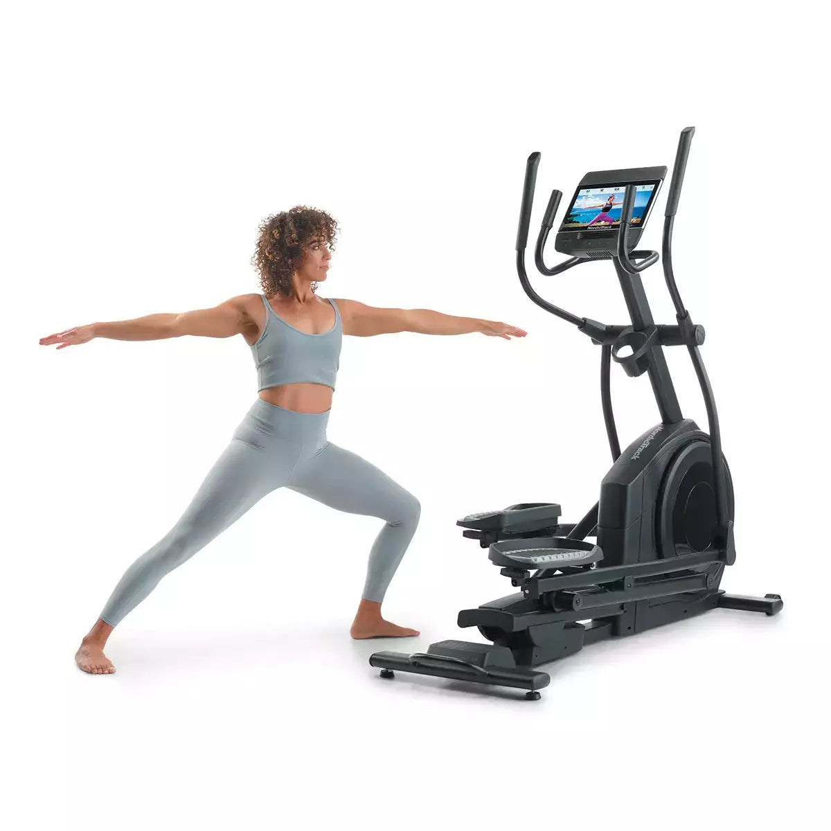 NordicTrack Ellittica Elettromagnetica AirGlide 14i - a volano anteriore - App Ifit integrata compreso 1 anno di abbonamento IFIT