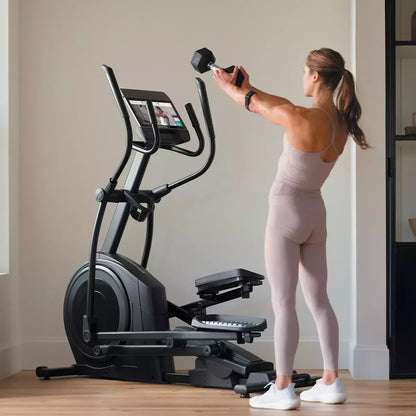 NordicTrack Ellittica Elettromagnetica AirGlide 14i - a volano anteriore - App Ifit integrata compreso 1 anno di abbonamento IFIT