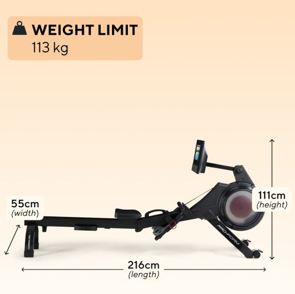 Vogatore Proform Carbon Pro10 pieghevole  con App Ifit Integrata