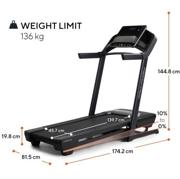 Tapis Roulant  Proform  CARBON TL  Compatibile con App Ifit