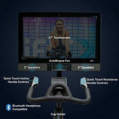 Gym Bike Nordictrack  Studio 27i - con App Ifit integrata - schermo touchscreen da 27" - compreso 1 anno di abbonamento IFIT