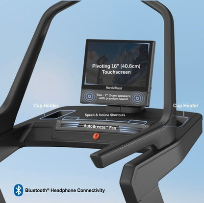 Tapis Roulant NordicTrack X16 Incline Trainer con abbonamento Ifit per 1 anno