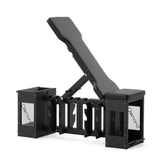 Panca regolabile Adjustable Bench con porta manubri Diamond Professional Serie 350 EX ESPOSIZIONE