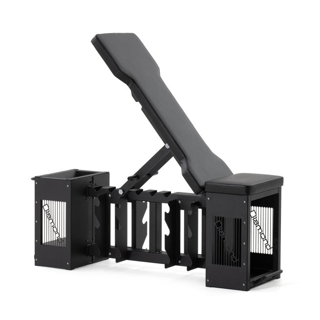 Panca regolabile Adjustable Bench con porta manubri Diamond Professional Serie 350 EX ESPOSIZIONE