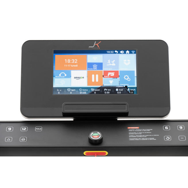 Tapis Roulant JK Fitness SC48 Supercompact 48 TFT salvaspazio Compatibile APP Zwift e Kinomap