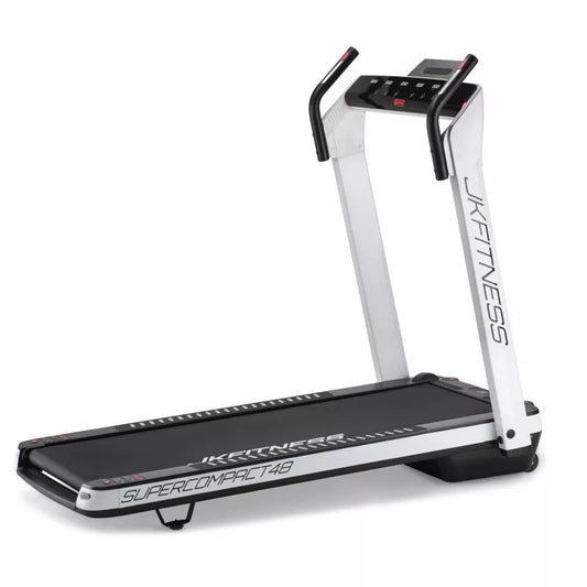 Tapis Roulant JK Fitness SUPERCOMPACT48 White - compatibile Zwift e Kinomap FASCIA CARDIO OMAGGIO